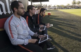 No CT Joaquim Grava, Corinthians realiza jogo-treino contra o So Caetano