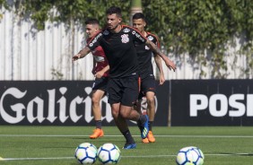 Pedro Henrique no treino de sbado no CT Joaquim Grava