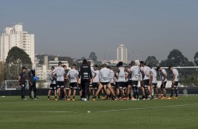 Elenco treinou nesta segunda-feira de olho no duelo contra o Botafogo, pelo Brasileiro