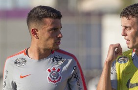 Bruno Xavier durante o treinamento desta quinta-feira no CT Joaquim Grava