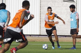 Matheus Matias no treinamento de hoje no CT Joaquim Grava