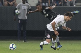 O paraguaio Romero em partida contra o Botafogo, na Arena Corinthians