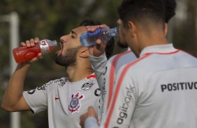 Clayson durante o último treino antes do duelo contra o Cruzeiro, pelo Brasileirão