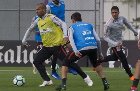 Jogadores tiveram treinamento para enfrentar o Cruzeiro, no CT Joaquim Grava