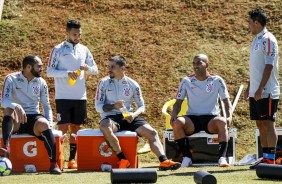 Elenco treinou no CT do Brasiliense, para o jogo contra o Vasco