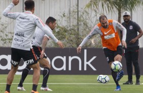 Treino de reapresentao do elenco na tarde desta segunda-feira