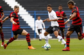 Fessin no jogo contra o Sport, pelo Brasileirão sub-20, que classificou o time para a próxima fase