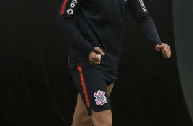 Romero no treino desta terça-feira no CT Joaquim Grava; Foco na Copa do Brasil