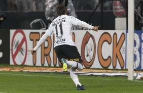 ngel Romero comemorando seu gol contra a Chapecoense, pela Copa do Brasil