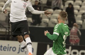 Gabriel na vitria sobre a Chapecoense, pelas quartas de final da Copa do Brasil