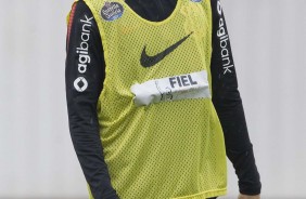 ngelo Araos durante o ltimo treino antes de enfrentar o Atltico-PR, pelo Brasileiro