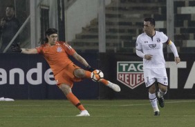 Cássio foi o herói do jogo contra o Colo-Colo, no Chile, pela Libertadores 2018