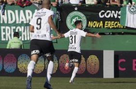 Contra a Chapecoense, na Arena Condá, Marquinhos Gabriel anotou o único tento do Timão
