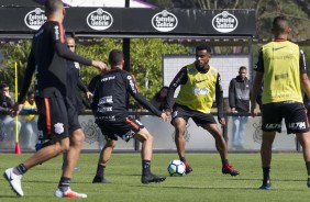 Jogadores treinam para enfrentar a Chapecoense, pelo Brasileiro 2018