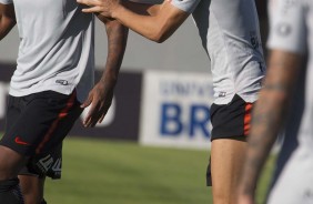 Marllon e Romero no treino da tarde no CT Joaquim Grava; Foco na Chapecoense