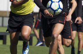 Matheus Matias durante o treinamento para o jogo contra a Chapecoense