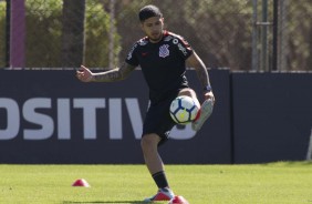 Sergio Díaz durante treino preparatório para o jogo contra a Chapecoense