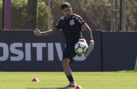 Sergio Daz durante treino preparatrio para o jogo contra a Chapecoense