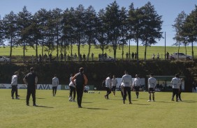 Jogadores do Corinthians treinaram em Chapec para duelo decisivo pela Copa do Brasil