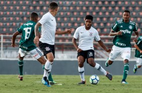 Jordan em jogada contra o Palmeiras, pelo Brasileiro Sub-20