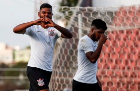 Pelo Brasileiro Sub-20, Nathan anota o gol do Corinthians na partida