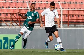 Rafael Bilu no empate contra ao Palmeiras, agora pelo Brasileiro Sub-20