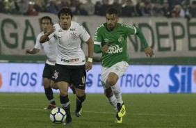 Ángel Romero durante jogo contra a Chapecoense, pela Copa do Brasil