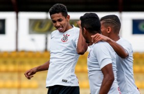 Fessin anotou o nico gol do Corinthians no jogo contra o Palmeiras pelo Paulista Sub-20