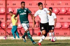 Lucas Piton durante derrota para o Palmeiras, pelo Paulista Sub-20