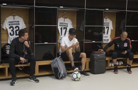 Vestirio antes do jogo contra o Grmio, na Arena Corinthians