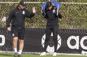 Cássio durante o treinamento para o embate contra o Fluminense, pelo Brasileirão