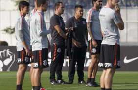 No CT Joaquim Grava, elenco do Corinthians se prepara para encarar o Fluminense, pelo Brasileirão