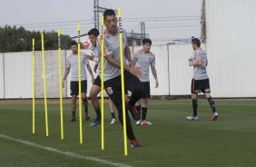 Timão treinou nesta segunda-feira com foco no jogo contra o Fluminense, pelo Brasileirão
