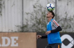 Mateus Vital no treino preparatrio para o jogo contra o Paran