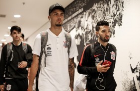 Jogadores chegam a Arena antes de enfrentar o Paran Clube