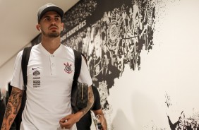 Pedro Henrique antes de enfrentar o Paran Clube, na Arena Corinthians