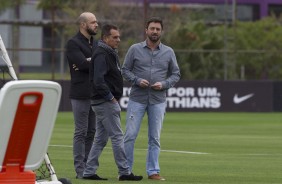 Alessandro esteve no treino desta segunda-feira.