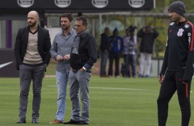 Alessandro esteve no treino desta segunda-feira.