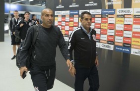 Emerson Sheik chegando para a partida contra o Colo-Colo