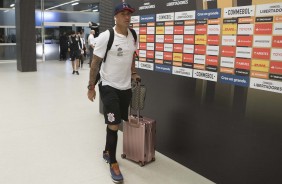 Ralf chegando na Arena para a partida contra o Colo-Colo