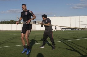 Jonathas Jesus treina forte para encarar o Atlético-MG neste sábado