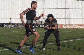 Jonathas Jesus treina forte para encarar o Atlético-MG neste sábado