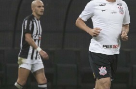 Na Arena Corinthians, o meia Danilo teve chance contra o Atltico-MG