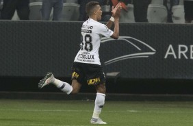 Pedrinho marcou o gol corinthiano contra o  Atlético-MG, na Arena Corinthians