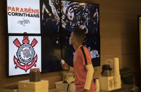 Pedrinho antes de encarar o Atlético_MG pelo Brasileirão