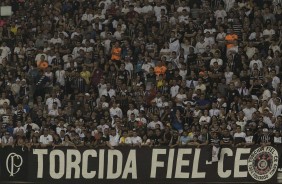 A Fiel marcou presença na partida contra o Ceará, que foi em Fortaleza