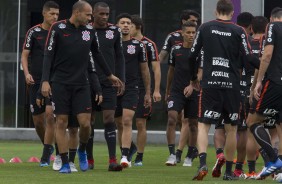 Jogadores prontos para o primeiro treino aps empate com o Atltico Mineiro