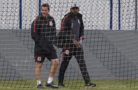 Loss e Coelho no treinamento de reapresentao da equipe nesta segunda-feira