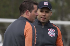 Jair e Loss no treinamento deste sábado