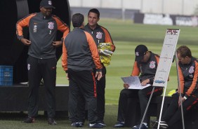 Osmar Loss esteve presente no treino deste sbado